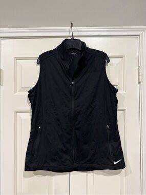 Nike Black Golf Vest with Full Zip